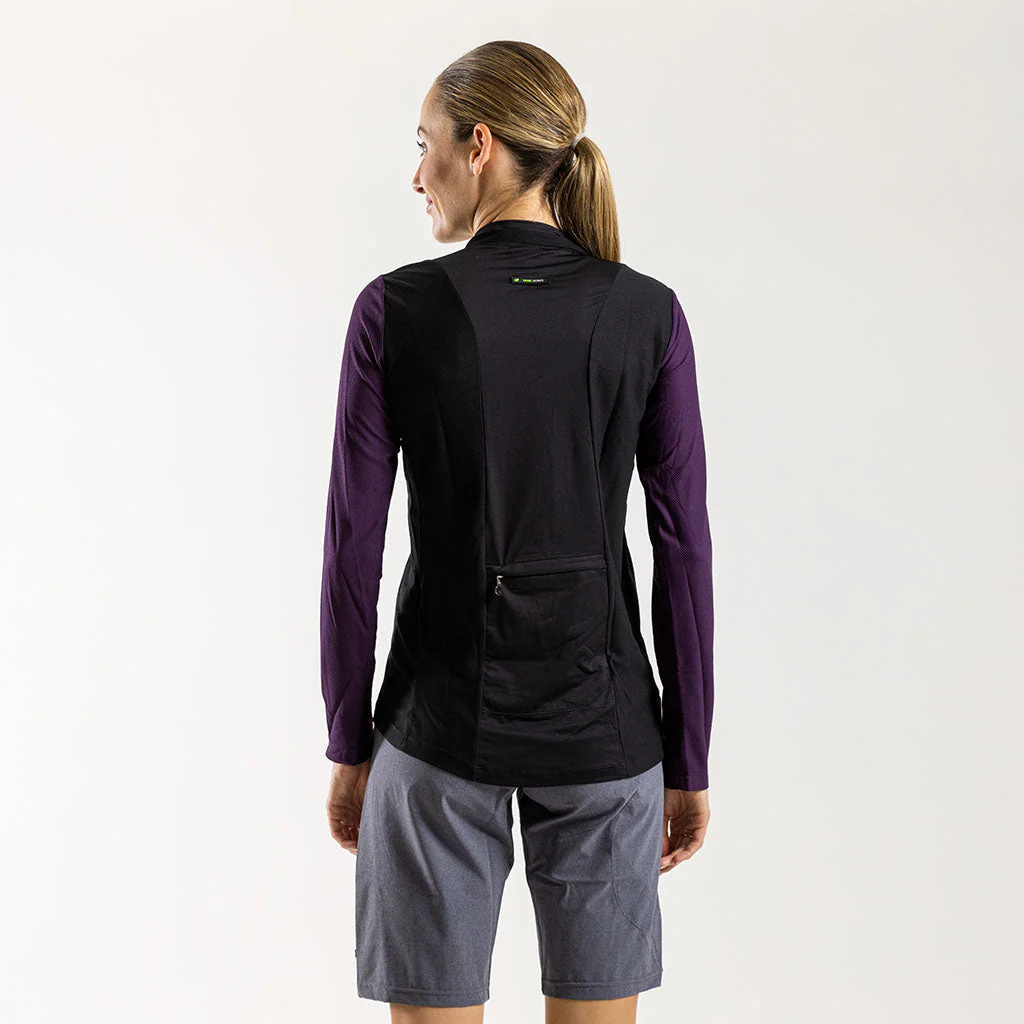 Damen AR Long Sleeve Trail Tee - Schwarz