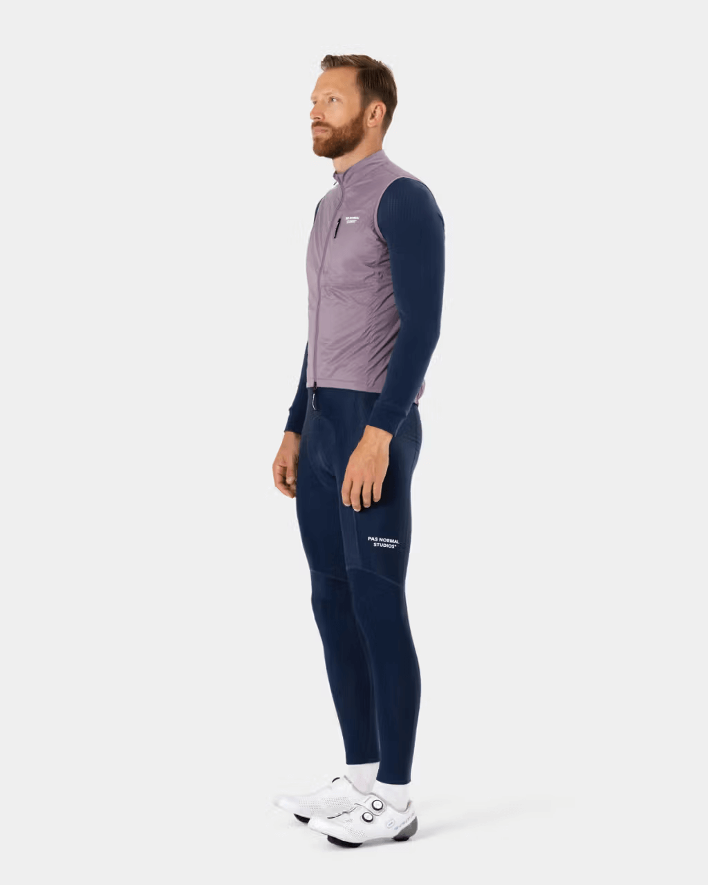 Herren Essential Thermal Long Bibs — Navy