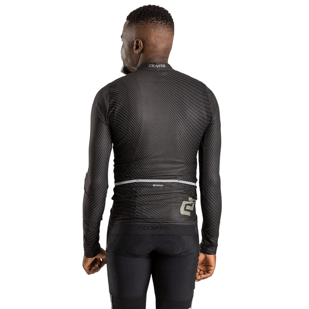 Herren Black Motion Long Sleeve Flyweight 