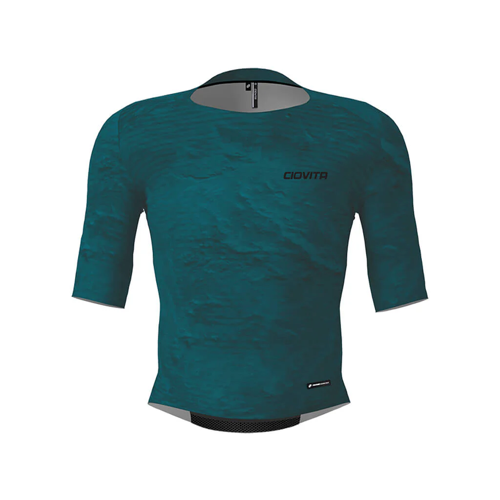 Herren Aeolis Zipperless Pro fit Jersey - Petroleum 