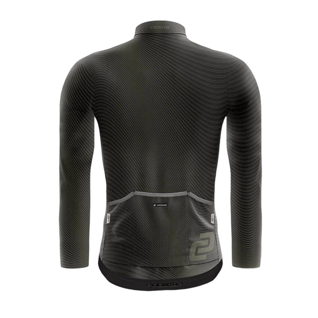 Herren Black Motion Long Sleeve Flyweight 