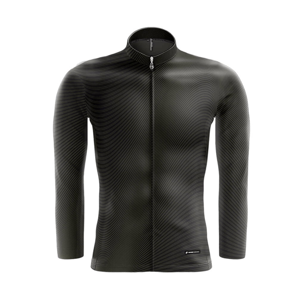 Herren Black Motion Long Sleeve Flyweight 